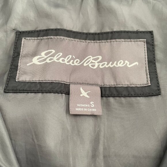 Eddie Bauer EB650 Full Zip Hi Collar Polyester & Down Vest Black Sz S Unisex - Picture 7 of 13